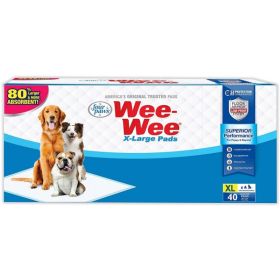 Four Paws X Large Wee Wee Pads - 40 Pack (28" Long x 30" Wide)